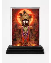Kali Acrylic Car Dashboard Showpiece | Double-Sided Kali Photo Stand | 3 X 4 Inch Photo | Transparent Acrylic Frame With Black Base | Car Dashboard, Office & Table Decor (F72086)