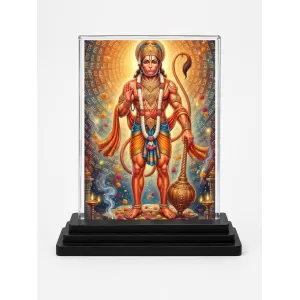 Hanuman Acrylic Car Dashboard Showpiece | Double-Sided Hanuman Photo Stand | 3 X 4 Inch Photo | Transparent Acrylic Frame With Black Base | Car Dashboard, Office & Table Decor (F72087) Hanuman Acrylic Car Dashboard Showpiece | Double-Sided Hanuman Photo Stand | 3 X 4 Inch Photo | Transparent Acrylic Frame With Black Base | Car Dashboard, Office & Table Decor (F72087)