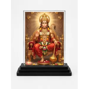 Hanuman Acrylic Car Dashboard Showpiece | Double-Sided Hanuman Photo Stand | 3 X 4 Inch Photo | Transparent Acrylic Frame With Black Base | Car Dashboard, Office & Table Decor (F72091) Hanuman Acrylic Car Dashboard Showpiece | Double-Sided Hanuman Photo Stand | 3 X 4 Inch Photo | Transparent Acrylic Frame With Black Base | Car Dashboard, Office & Table Decor (F72091)