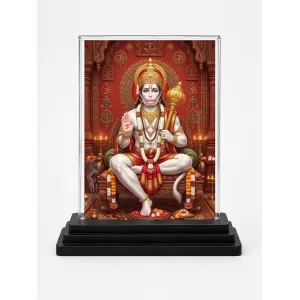 Hanuman Acrylic Car Dashboard Showpiece | Double-Sided Hanuman Photo Stand | 3 X 4 Inch Photo | Transparent Acrylic Frame With Black Base | Car Dashboard, Office & Table Decor (F72092) Hanuman Acrylic Car Dashboard Showpiece | Double-Sided Hanuman Photo Stand | 3 X 4 Inch Photo | Transparent Acrylic Frame With Black Base | Car Dashboard, Office & Table Decor (F72092)