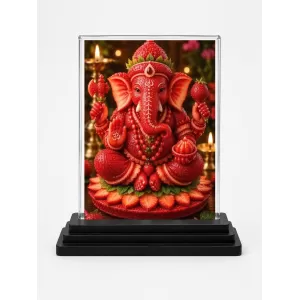 Ganesha Acrylic Car Dashboard Showpiece | Double-Sided Ganesha Photo Stand | 3 X 4 Inch Photo | Transparent Acrylic Frame With Black Base | Car Dashboard, Office & Table Decor (F72100) Ganesha Acrylic Car Dashboard Showpiece | Double-Sided Ganesha Photo Stand | 3 X 4 Inch Photo | Transparent Acrylic Frame With Black Base | Car Dashboard, Office & Table Decor (F72100)