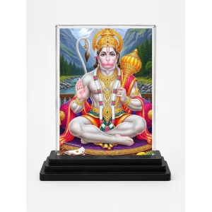 Hanuman Acrylic Car Dashboard Showpiece | Double-Sided Hanuman Photo Stand | 3 X 4 Inch Photo | Transparent Acrylic Frame With Black Base | Car Dashboard, Office & Table Decor (F72101) Hanuman Acrylic Car Dashboard Showpiece | Double-Sided Hanuman Photo Stand | 3 X 4 Inch Photo | Transparent Acrylic Frame With Black Base | Car Dashboard, Office & Table Decor (F72101)