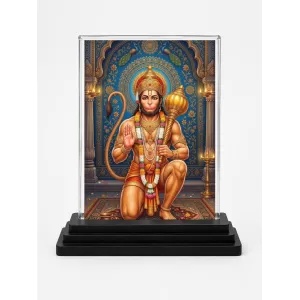 Hanuman Acrylic Car Dashboard Showpiece | Double-Sided Hanuman Photo Stand | 3 X 4 Inch Photo | Transparent Acrylic Frame With Black Base | Car Dashboard, Office & Table Decor (F72112) Hanuman Acrylic Car Dashboard Showpiece | Double-Sided Hanuman Photo Stand | 3 X 4 Inch Photo | Transparent Acrylic Frame With Black Base | Car Dashboard, Office & Table Decor (F72112)