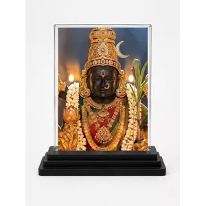 Tirupati Balaji Acrylic Car Dashboard Showpiece | Double-Sided Tirupati Balaji Photo Stand | 3 X 4 Inch Photo | Transparent Acrylic Frame With Black Base | Car Dashboard, Office & Table Decor (F72121) Tirupati Balaji Acrylic Car Dashboard Showpiece | Double-Sided Tirupati Balaji Photo Stand | 3 X 4 Inch Photo | Transparent Acrylic Frame With Black Base | Car Dashboard, Office & Table Decor (F72121)