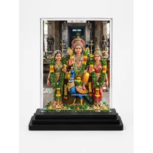 Kandhara Alamgesan Acrylic Car Dashboard Showpiece | Double-Sided Kandhara Alamgesan Photo Stand | 3 X 4 Inch Photo | Transparent Acrylic Frame With Black Base | Car Dashboard, Office & Table Decor (F72124) Kandhara Alamgesan Acrylic Car Dashboard Showpiece | Double-Sided Kandhara Alamgesan Photo Stand | 3 X 4 Inch Photo | Transparent Acrylic Frame With Black Base | Car Dashboard, Office & Table Decor (F72124)
