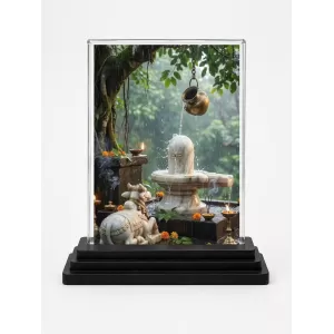 Ganesha Acrylic Car Dashboard Showpiece | Double-Sided Ganesha Photo Stand | 3 X 4 Inch Photo | Transparent Acrylic Frame With Black Base | Car Dashboard, Office & Table Decor (F72130) Ganesha Acrylic Car Dashboard Showpiece | Double-Sided Ganesha Photo Stand | 3 X 4 Inch Photo | Transparent Acrylic Frame With Black Base | Car Dashboard, Office & Table Decor (F72130)