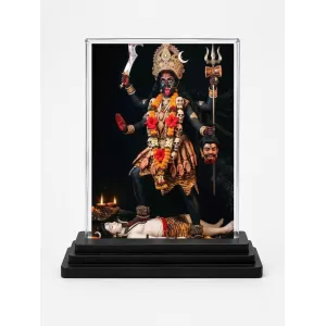 Kali Acrylic Car Dashboard Showpiece | Double-Sided Kali Photo Stand | 3 X 4 Inch Photo | Transparent Acrylic Frame With Black Base | Car Dashboard, Office & Table Decor (F72138) Kali Acrylic Car Dashboard Showpiece | Double-Sided Kali Photo Stand | 3 X 4 Inch Photo | Transparent Acrylic Frame With Black Base | Car Dashboard, Office & Table Decor (F72138)