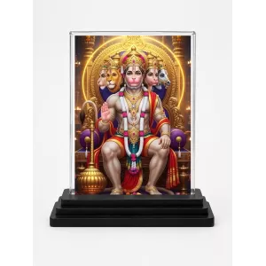 Hanuman Acrylic Car Dashboard Showpiece | Double-Sided Hanuman Photo Stand | 3 X 4 Inch Photo | Transparent Acrylic Frame With Black Base | Car Dashboard, Office & Table Decor (F72143) Hanuman Acrylic Car Dashboard Showpiece | Double-Sided Hanuman Photo Stand | 3 X 4 Inch Photo | Transparent Acrylic Frame With Black Base | Car Dashboard, Office & Table Decor (F72143)
