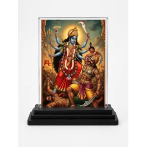 Kali Acrylic Car Dashboard Showpiece | Double-Sided Kali Photo Stand | 3 X 4 Inch Photo | Transparent Acrylic Frame With Black Base | Car Dashboard, Office & Table Decor (F72146) Kali Acrylic Car Dashboard Showpiece | Double-Sided Kali Photo Stand | 3 X 4 Inch Photo | Transparent Acrylic Frame With Black Base | Car Dashboard, Office & Table Decor (F72146)