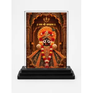 Jagannath Acrylic Car Dashboard Showpiece | Double-Sided Jagannath Photo Stand | 3 X 4 Inch Photo | Transparent Acrylic Frame With Black Base | Car Dashboard, Office & Table Decor (F72158) Jagannath Acrylic Car Dashboard Showpiece | Double-Sided Jagannath Photo Stand | 3 X 4 Inch Photo | Transparent Acrylic Frame With Black Base | Car Dashboard, Office & Table Decor (F72158)