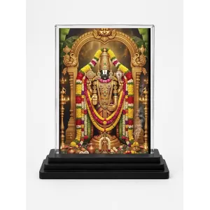 Venkateswara Acrylic Car Dashboard Showpiece | Double-Sided Venkateswara Photo Stand | 3 X 4 Inch Photo | Transparent Acrylic Frame With Black Base | Car Dashboard, Office & Table Decor (F72163) Venkateswara Acrylic Car Dashboard Showpiece | Double-Sided Venkateswara Photo Stand | 3 X 4 Inch Photo | Transparent Acrylic Frame With Black Base | Car Dashboard, Office & Table Decor (F72163)