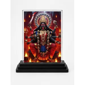 Kali Acrylic Car Dashboard Showpiece | Double-Sided Kali Photo Stand | 3 X 4 Inch Photo | Transparent Acrylic Frame With Black Base | Car Dashboard, Office & Table Decor (F72165) Kali Acrylic Car Dashboard Showpiece | Double-Sided Kali Photo Stand | 3 X 4 Inch Photo | Transparent Acrylic Frame With Black Base | Car Dashboard, Office & Table Decor (F72165)
