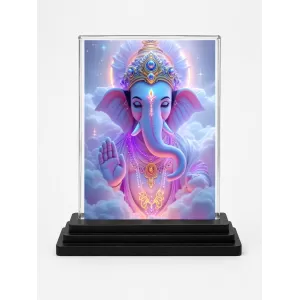 Ganesha Acrylic Car Dashboard Showpiece | Double-Sided Ganesha Photo Stand | 3 X 4 Inch Photo | Transparent Acrylic Frame With Black Base | Car Dashboard, Office & Table Decor (F72167) Ganesha Acrylic Car Dashboard Showpiece | Double-Sided Ganesha Photo Stand | 3 X 4 Inch Photo | Transparent Acrylic Frame With Black Base | Car Dashboard, Office & Table Decor (F72167)