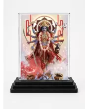 Kali Acrylic Car Dashboard Showpiece | Double-Sided Kali Photo Stand | 3 X 4 Inch Photo | Transparent Acrylic Frame With Black Base | Car Dashboard, Office & Table Decor (F72172)