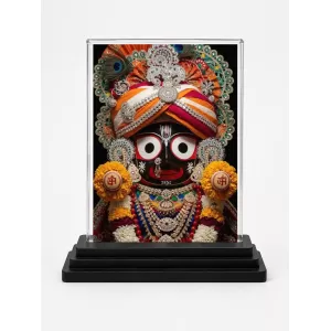 Lord Jagannatha Acrylic Car Dashboard Showpiece | Double-Sided Lord Jagannatha Photo Stand | 3 X 4 Inch Photo | Transparent Acrylic Frame With Black Base | Car Dashboard, Office & Table Decor (F72173) Lord Jagannatha Acrylic Car Dashboard Showpiece | Double-Sided Lord Jagannatha Photo Stand | 3 X 4 Inch Photo | Transparent Acrylic Frame With Black Base | Car Dashboard, Office & Table Decor (F72173)