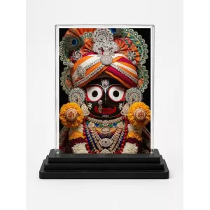 Jagannatha Acrylic Car Dashboard Showpiece | Double-Sided Jagannatha Photo Stand | 3 X 4 Inch Photo | Transparent Acrylic Frame With Black Base | Car Dashboard, Office & Table Decor (F72178) Jagannatha Acrylic Car Dashboard Showpiece | Double-Sided Jagannatha Photo Stand | 3 X 4 Inch Photo | Transparent Acrylic Frame With Black Base | Car Dashboard, Office & Table Decor (F72178)