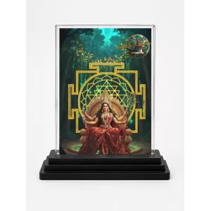 Tripura Sundari Acrylic Car Dashboard Showpiece | Double-Sided Tripura Sundari Photo Stand | 3 X 4 Inch Photo | Transparent Acrylic Frame With Black Base | Car Dashboard, Office & Table Decor (F72182) Tripura Sundari Acrylic Car Dashboard Showpiece | Double-Sided Tripura Sundari Photo Stand | 3 X 4 Inch Photo | Transparent Acrylic Frame With Black Base | Car Dashboard, Office & Table Decor (F72182)