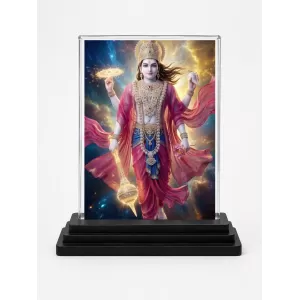 Vishnu Acrylic Car Dashboard Showpiece | Double-Sided Vishnu Photo Stand | 3 X 4 Inch Photo | Transparent Acrylic Frame With Black Base | Car Dashboard, Office & Table Decor (F72183) Vishnu Acrylic Car Dashboard Showpiece | Double-Sided Vishnu Photo Stand | 3 X 4 Inch Photo | Transparent Acrylic Frame With Black Base | Car Dashboard, Office & Table Decor (F72183)