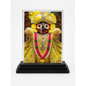 Jagannatha Acrylic Car Dashboard Showpiece | Double-Sided Jagannatha Photo Stand | 3 X 4 Inch Photo | Transparent Acrylic Frame With Black Base | Car Dashboard, Office & Table Decor (F72189) Jagannatha Acrylic Car Dashboard Showpiece | Double-Sided Jagannatha Photo Stand | 3 X 4 Inch Photo | Transparent Acrylic Frame With Black Base | Car Dashboard, Office & Table Decor (F72189)