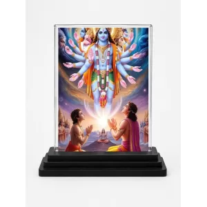 Vishnu Acrylic Car Dashboard Showpiece | Double-Sided Vishnu Photo Stand | 3 X 4 Inch Photo | Transparent Acrylic Frame With Black Base | Car Dashboard, Office & Table Decor (F72193) Vishnu Acrylic Car Dashboard Showpiece | Double-Sided Vishnu Photo Stand | 3 X 4 Inch Photo | Transparent Acrylic Frame With Black Base | Car Dashboard, Office & Table Decor (F72193)