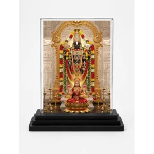 Venkateswara Acrylic Car Dashboard Showpiece | Double-Sided Venkateswara Photo Stand | 3 X 4 Inch Photo | Transparent Acrylic Frame With Black Base | Car Dashboard, Office & Table Decor (F72206) Venkateswara Acrylic Car Dashboard Showpiece | Double-Sided Venkateswara Photo Stand | 3 X 4 Inch Photo | Transparent Acrylic Frame With Black Base | Car Dashboard, Office & Table Decor (F72206)