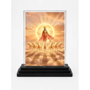 Surya Acrylic Car Dashboard Showpiece | Double-Sided Surya Photo Stand | 3 X 4 Inch Photo | Transparent Acrylic Frame With Black Base | Car Dashboard, Office & Table Decor (F72209) Surya Acrylic Car Dashboard Showpiece | Double-Sided Surya Photo Stand | 3 X 4 Inch Photo | Transparent Acrylic Frame With Black Base | Car Dashboard, Office & Table Decor (F72209)