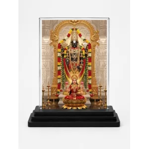 Tirupati Balaji Acrylic Car Dashboard Showpiece | Double-Sided Tirupati Balaji Photo Stand | 3 X 4 Inch Photo | Transparent Acrylic Frame With Black Base | Car Dashboard, Office & Table Decor (F72211) Tirupati Balaji Acrylic Car Dashboard Showpiece | Double-Sided Tirupati Balaji Photo Stand | 3 X 4 Inch Photo | Transparent Acrylic Frame With Black Base | Car Dashboard, Office & Table Decor (F72211)