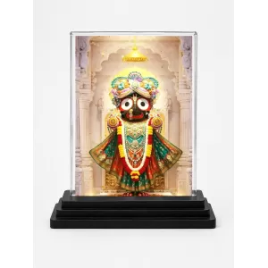 Jagannatha Acrylic Car Dashboard Showpiece | Double-Sided Jagannatha Photo Stand | 3 X 4 Inch Photo | Transparent Acrylic Frame With Black Base | Car Dashboard, Office & Table Decor (F72232) Jagannatha Acrylic Car Dashboard Showpiece | Double-Sided Jagannatha Photo Stand | 3 X 4 Inch Photo | Transparent Acrylic Frame With Black Base | Car Dashboard, Office & Table Decor (F72232)