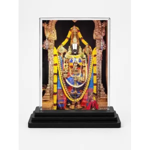 Venkateswara Acrylic Car Dashboard Showpiece | Double-Sided Venkateswara Photo Stand | 3 X 4 Inch Photo | Transparent Acrylic Frame With Black Base | Car Dashboard, Office & Table Decor (F72241) Venkateswara Acrylic Car Dashboard Showpiece | Double-Sided Venkateswara Photo Stand | 3 X 4 Inch Photo | Transparent Acrylic Frame With Black Base | Car Dashboard, Office & Table Decor (F72241)
