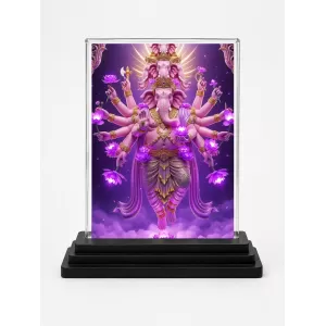 Ganesha Acrylic Car Dashboard Showpiece | Double-Sided Ganesha Photo Stand | 3 X 4 Inch Photo | Transparent Acrylic Frame With Black Base | Car Dashboard, Office & Table Decor (F72250) Ganesha Acrylic Car Dashboard Showpiece | Double-Sided Ganesha Photo Stand | 3 X 4 Inch Photo | Transparent Acrylic Frame With Black Base | Car Dashboard, Office & Table Decor (F72250)