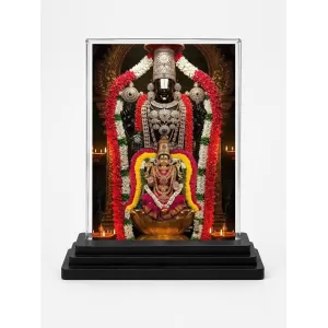 Lord Tirupati & Goddess Lakshmi Acrylic Car Dashboard Showpiece | Double-Sided Lord Tirupati & Goddess Lakshmi Photo Stand | 3 X 4 Inch Photo | Transparent Acrylic Frame With Black Base | Car Dashboard, Office & Table Decor (F72255) Lord Tirupati & Goddess Lakshmi Acrylic Car Dashboard Showpiece | Double-Sided Lord Tirupati & Goddess Lakshmi Photo Stand | 3 X 4 Inch Photo | Transparent Acrylic Frame With Black Base | Car Dashboard, Office & Table Decor (F72255)
