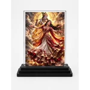 Radha And Krishna Acrylic Car Dashboard Showpiece | Double-Sided Radha And Krishna Photo Stand | 3 X 4 Inch Photo | Transparent Acrylic Frame With Black Base | Car Dashboard, Office & Table Decor (F72258) Radha And Krishna Acrylic Car Dashboard Showpiece | Double-Sided Radha And Krishna Photo Stand | 3 X 4 Inch Photo | Transparent Acrylic Frame With Black Base | Car Dashboard, Office & Table Decor (F72258)