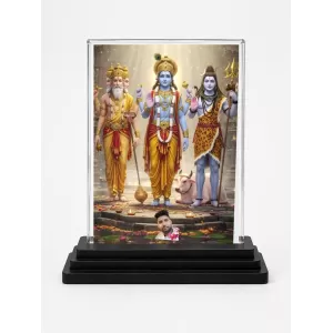Rama Acrylic Car Dashboard Showpiece | Double-Sided Rama Photo Stand | 3 X 4 Inch Photo | Transparent Acrylic Frame With Black Base | Car Dashboard, Office & Table Decor (F72259) Rama Acrylic Car Dashboard Showpiece | Double-Sided Rama Photo Stand | 3 X 4 Inch Photo | Transparent Acrylic Frame With Black Base | Car Dashboard, Office & Table Decor (F72259)