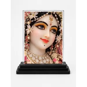 Radha Acrylic Car Dashboard Showpiece | Double-Sided Radha Photo Stand | 3 X 4 Inch Photo | Transparent Acrylic Frame With Black Base | Car Dashboard, Office & Table Decor (F72265) Radha Acrylic Car Dashboard Showpiece | Double-Sided Radha Photo Stand | 3 X 4 Inch Photo | Transparent Acrylic Frame With Black Base | Car Dashboard, Office & Table Decor (F72265)