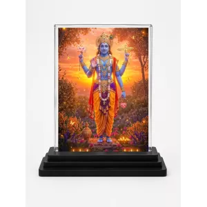 Vishnu Acrylic Car Dashboard Showpiece | Double-Sided Vishnu Photo Stand | 3 X 4 Inch Photo | Transparent Acrylic Frame With Black Base | Car Dashboard, Office & Table Decor (F72272) Vishnu Acrylic Car Dashboard Showpiece | Double-Sided Vishnu Photo Stand | 3 X 4 Inch Photo | Transparent Acrylic Frame With Black Base | Car Dashboard, Office & Table Decor (F72272)