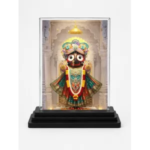 Jagannatha Acrylic Car Dashboard Showpiece | Double-Sided Jagannatha Photo Stand | 3 X 4 Inch Photo | Transparent Acrylic Frame With Black Base | Car Dashboard, Office & Table Decor (F72274) Jagannatha Acrylic Car Dashboard Showpiece | Double-Sided Jagannatha Photo Stand | 3 X 4 Inch Photo | Transparent Acrylic Frame With Black Base | Car Dashboard, Office & Table Decor (F72274)