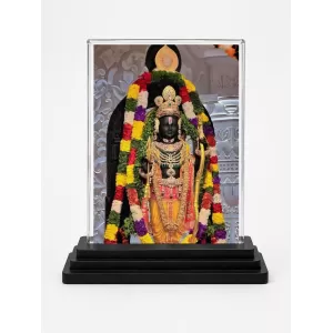 Ram Lalla Acrylic Car Dashboard Showpiece | Double-Sided Ram Lalla Photo Stand | 3 X 4 Inch Photo | Transparent Acrylic Frame With Black Base | Car Dashboard, Office & Table Decor (F72280) Ram Lalla Acrylic Car Dashboard Showpiece | Double-Sided Ram Lalla Photo Stand | 3 X 4 Inch Photo | Transparent Acrylic Frame With Black Base | Car Dashboard, Office & Table Decor (F72280)