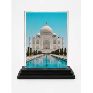 TaajMahal Acrylic Car Dashboard Showpiece | Double-Sided TaajMahal Photo Stand | 3 X 4 Inch Photo | Transparent Acrylic Frame With Black Base | Car Dashboard, Office & Table Decor (F72285) TaajMahal Acrylic Car Dashboard Showpiece | Double-Sided TaajMahal Photo Stand | 3 X 4 Inch Photo | Transparent Acrylic Frame With Black Base | Car Dashboard, Office & Table Decor (F72285)