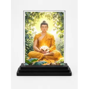 Goutam Buddha Acrylic Car Dashboard Showpiece | Double-Sided Goutam Buddha Photo Stand | 3 X 4 Inch Photo | Transparent Acrylic Frame With Black Base | Car Dashboard, Office & Table Decor (F72297) Goutam Buddha Acrylic Car Dashboard Showpiece | Double-Sided Goutam Buddha Photo Stand | 3 X 4 Inch Photo | Transparent Acrylic Frame With Black Base | Car Dashboard, Office & Table Decor (F72297)