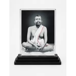 Shree Ramakrishna Acrylic Car Dashboard Showpiece | Double-Sided Shree Ramakrishna Photo Stand | 3 X 4 Inch Photo | Transparent Acrylic Frame With Black Base | Car Dashboard, Office & Table Decor (F72317) Shree Ramakrishna Acrylic Car Dashboard Showpiece | Double-Sided Shree Ramakrishna Photo Stand | 3 X 4 Inch Photo | Transparent Acrylic Frame With Black Base | Car Dashboard, Office & Table Decor (F72317)