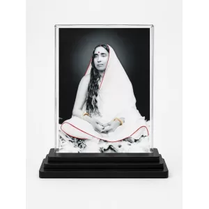 Maa Sarada Acrylic Car Dashboard Showpiece | Double-Sided Maa Sarada Photo Stand | 3 X 4 Inch Photo | Transparent Acrylic Frame With Black Base | Car Dashboard, Office & Table Decor (F72320) Maa Sarada Acrylic Car Dashboard Showpiece | Double-Sided Maa Sarada Photo Stand | 3 X 4 Inch Photo | Transparent Acrylic Frame With Black Base | Car Dashboard, Office & Table Decor (F72320)