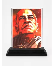 Dwayne Johnson Acrylic Car Dashboard Showpiece | Double-Sided Dwayne Johnson Photo Stand | 3 X 4 Inch Photo | Transparent Acrylic Frame With Black Base | Car Dashboard, Office & Table Decor (F72330)