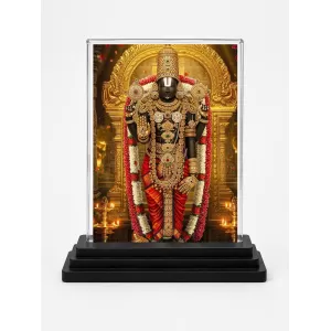 Venkateswara Acrylic Car Dashboard Showpiece | Double-Sided Venkateswara Photo Stand | 3 X 4 Inch Photo | Transparent Acrylic Frame With Black Base | Car Dashboard, Office & Table Decor (F72333) Venkateswara Acrylic Car Dashboard Showpiece | Double-Sided Venkateswara Photo Stand | 3 X 4 Inch Photo | Transparent Acrylic Frame With Black Base | Car Dashboard, Office & Table Decor (F72333)