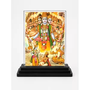 Vishnu Acrylic Car Dashboard Showpiece | Double-Sided Vishnu Photo Stand | 3 X 4 Inch Photo | Transparent Acrylic Frame With Black Base | Car Dashboard, Office & Table Decor (F72340) Vishnu Acrylic Car Dashboard Showpiece | Double-Sided Vishnu Photo Stand | 3 X 4 Inch Photo | Transparent Acrylic Frame With Black Base | Car Dashboard, Office & Table Decor (F72340)