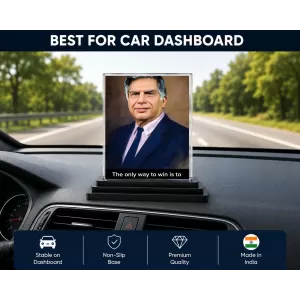 Shree Rayan Tata Acrylic Car Dashboard Showpiece | Double-Sided Shree Rayan Tata Photo Stand | 3 X 4 Inch Photo | Transparent Acrylic Frame With Black Base | Car Dashboard, Office & Table Decor (F71549) Shree Rayan Tata Acrylic Car Dashboard Showpiece | Double-Sided Shree Rayan Tata Photo Stand | 3 X 4 Inch Photo | Transparent Acrylic Frame With Black Base | Car Dashboard, Office & Table Decor (F71549)