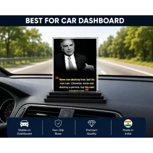 Shree Rayan Tata Acrylic Car Dashboard Showpiece | Double-Sided Shree Rayan Tata Photo Stand | 3 X 4 Inch Photo | Transparent Acrylic Frame With Black Base | Car Dashboard, Office & Table Decor (F71550) Shree Rayan Tata Acrylic Car Dashboard Showpiece | Double-Sided Shree Rayan Tata Photo Stand | 3 X 4 Inch Photo | Transparent Acrylic Frame With Black Base | Car Dashboard, Office & Table Decor (F71550)
