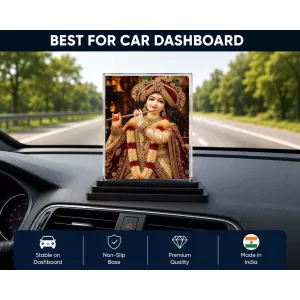 Shree Krishna Acrylic Car Dashboard Showpiece | Double-Sided Shree Krishna Photo Stand | 3 X 4 Inch Photo | Transparent Acrylic Frame With Black Base | Car Dashboard, Office & Table Decor (F72157) Shree Krishna Acrylic Car Dashboard Showpiece | Double-Sided Shree Krishna Photo Stand | 3 X 4 Inch Photo | Transparent Acrylic Frame With Black Base | Car Dashboard, Office & Table Decor (F72157)