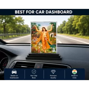 Shree Krishna Acrylic Car Dashboard Showpiece | Double-Sided Shree Krishna Photo Stand | 3 X 4 Inch Photo | Transparent Acrylic Frame With Black Base | Car Dashboard, Office & Table Decor (F71045) Shree Krishna Acrylic Car Dashboard Showpiece | Double-Sided Shree Krishna Photo Stand | 3 X 4 Inch Photo | Transparent Acrylic Frame With Black Base | Car Dashboard, Office & Table Decor (F71045)