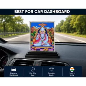 Sai Baba Acrylic Car Dashboard Showpiece | Double-Sided Sai Baba Photo Stand | 3 X 4 Inch Photo | Transparent Acrylic Frame With Black Base | Car Dashboard, Office & Table Decor (F71082) Sai Baba Acrylic Car Dashboard Showpiece | Double-Sided Sai Baba Photo Stand | 3 X 4 Inch Photo | Transparent Acrylic Frame With Black Base | Car Dashboard, Office & Table Decor (F71082)