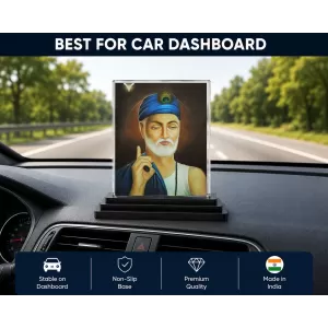 Sai Baba Acrylic Car Dashboard Showpiece | Double-Sided Sai Baba Photo Stand | 3 X 4 Inch Photo | Transparent Acrylic Frame With Black Base | Car Dashboard, Office & Table Decor (F71086) Sai Baba Acrylic Car Dashboard Showpiece | Double-Sided Sai Baba Photo Stand | 3 X 4 Inch Photo | Transparent Acrylic Frame With Black Base | Car Dashboard, Office & Table Decor (F71086)